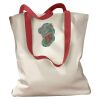 Canvas Tote with Contrasting Handles Thumbnail