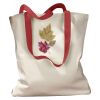 Canvas Tote with Contrasting Handles Thumbnail