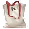Canvas Tote with Contrasting Handles Thumbnail