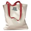 Canvas Tote with Contrasting Handles Thumbnail