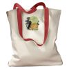 Canvas Tote with Contrasting Handles Thumbnail
