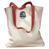 Canvas Tote with Contrasting Handles Thumbnail