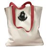 Canvas Tote with Contrasting Handles Thumbnail
