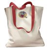 Canvas Tote with Contrasting Handles Thumbnail