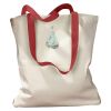 Canvas Tote with Contrasting Handles Thumbnail