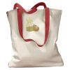 Canvas Tote with Contrasting Handles Thumbnail