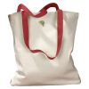 Canvas Tote with Contrasting Handles Thumbnail