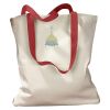 Canvas Tote with Contrasting Handles Thumbnail