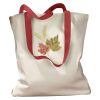 Canvas Tote with Contrasting Handles Thumbnail