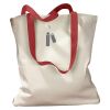 Canvas Tote with Contrasting Handles Thumbnail
