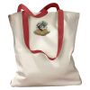 Canvas Tote with Contrasting Handles Thumbnail