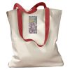 Canvas Tote with Contrasting Handles Thumbnail