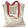 Canvas Tote with Contrasting Handles Thumbnail