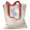 Canvas Tote with Contrasting Handles Thumbnail