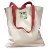Canvas Tote with Contrasting Handles Thumbnail