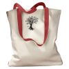 Canvas Tote with Contrasting Handles Thumbnail