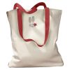 Canvas Tote with Contrasting Handles Thumbnail