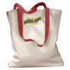 Canvas Tote with Contrasting Handles Thumbnail