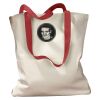 Canvas Tote with Contrasting Handles Thumbnail