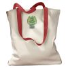 Canvas Tote with Contrasting Handles Thumbnail