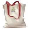 Canvas Tote with Contrasting Handles Thumbnail