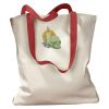 Canvas Tote with Contrasting Handles Thumbnail