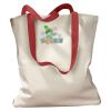 Canvas Tote with Contrasting Handles Thumbnail