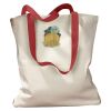 Canvas Tote with Contrasting Handles Thumbnail