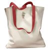 Canvas Tote with Contrasting Handles Thumbnail