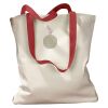 Canvas Tote with Contrasting Handles Thumbnail