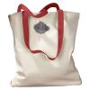 Canvas Tote with Contrasting Handles Thumbnail
