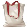 Canvas Tote with Contrasting Handles Thumbnail