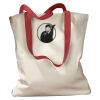Canvas Tote with Contrasting Handles Thumbnail
