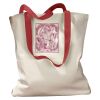 Canvas Tote with Contrasting Handles Thumbnail