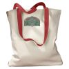 Canvas Tote with Contrasting Handles Thumbnail