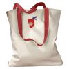 Canvas Tote with Contrasting Handles Thumbnail