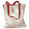 Canvas Tote with Contrasting Handles Thumbnail