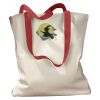 Canvas Tote with Contrasting Handles Thumbnail