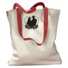 Canvas Tote with Contrasting Handles Thumbnail