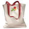 Canvas Tote with Contrasting Handles Thumbnail