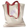 Canvas Tote with Contrasting Handles Thumbnail