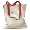 Canvas Tote with Contrasting Handles Thumbnail