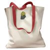 Canvas Tote with Contrasting Handles Thumbnail