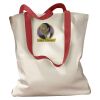 Canvas Tote with Contrasting Handles Thumbnail
