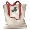 Canvas Tote with Contrasting Handles Thumbnail