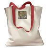 Canvas Tote with Contrasting Handles Thumbnail