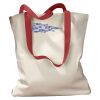 Canvas Tote with Contrasting Handles Thumbnail