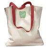 Canvas Tote with Contrasting Handles Thumbnail