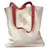 Canvas Tote with Contrasting Handles Thumbnail