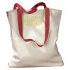 Canvas Tote with Contrasting Handles Thumbnail